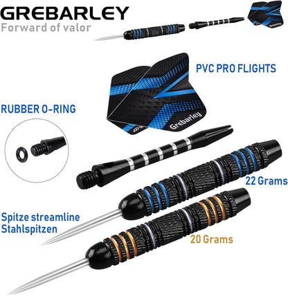 Dartpfeile Profi Steeldarts Aluminium 18 Flights 20 Orings