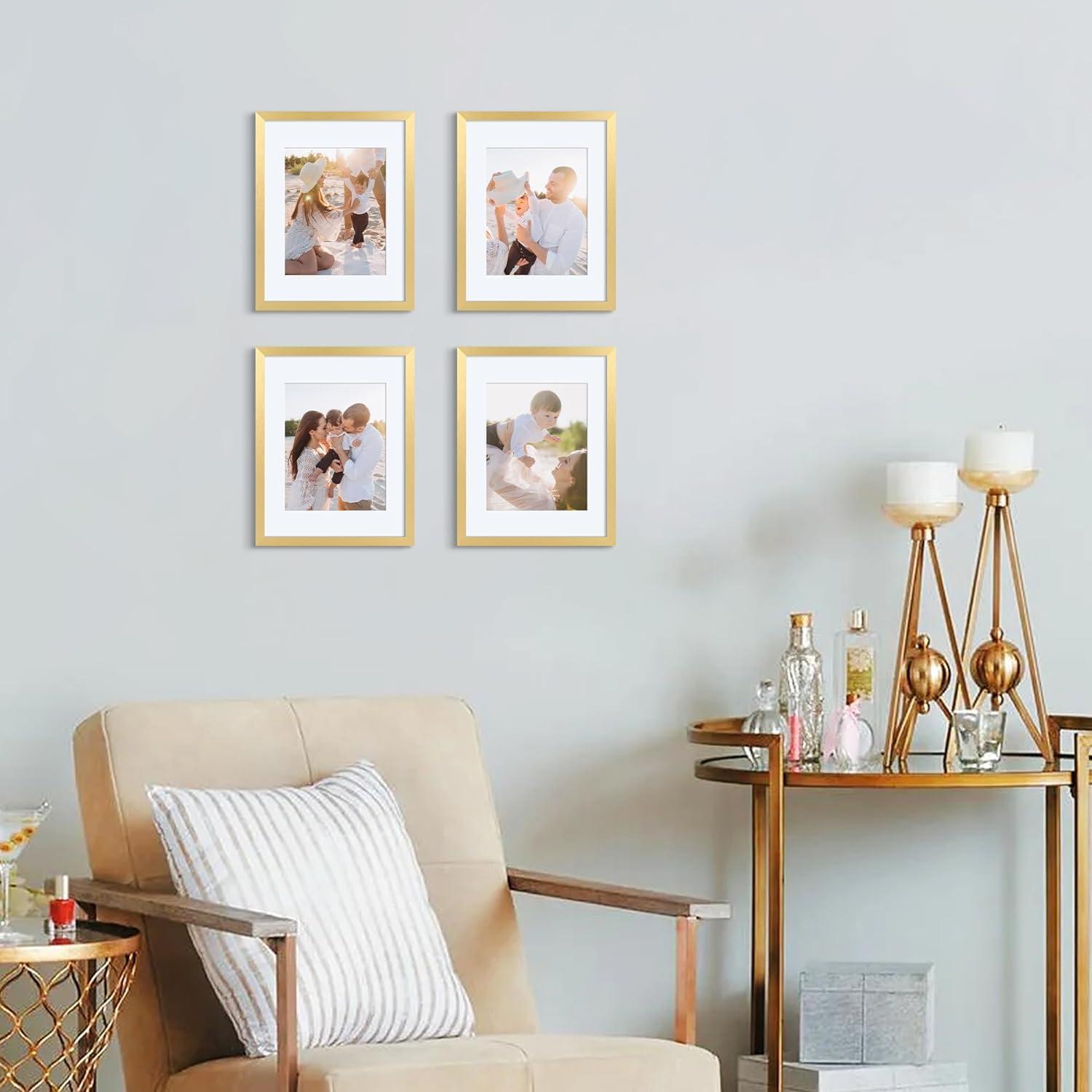 3er Pack 30x40 White Picture Frame Gold 30x40cm neu