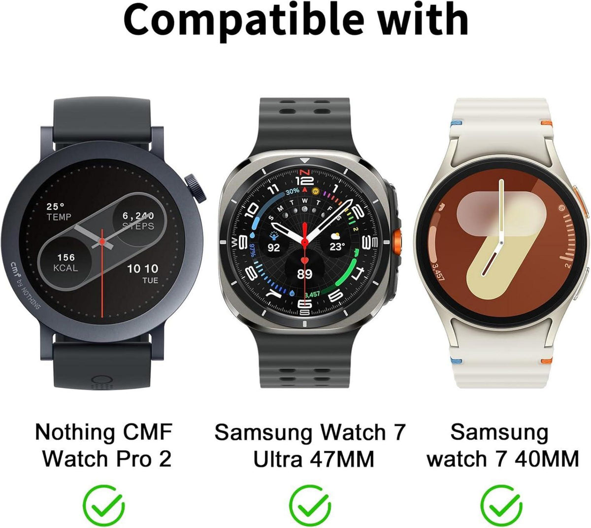 Schutzfolie für CMF Watch Pro 2 Samsung Galaxy Watch 7 40MM