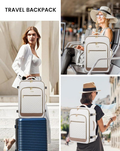 Handgepäck Rucksack 40L Damen Reiserucksack Wasserdicht Laptop 17 Zoll