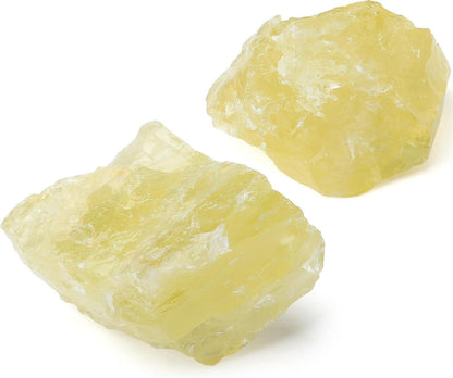 2 Stück Citrin Kristalle 4,5cm-5,5cm Rohsteine