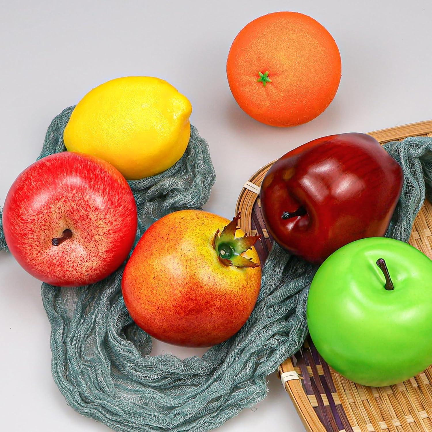 Künstliches Obst Set 6 Stück Deko Küche Party Dekoration Früchte