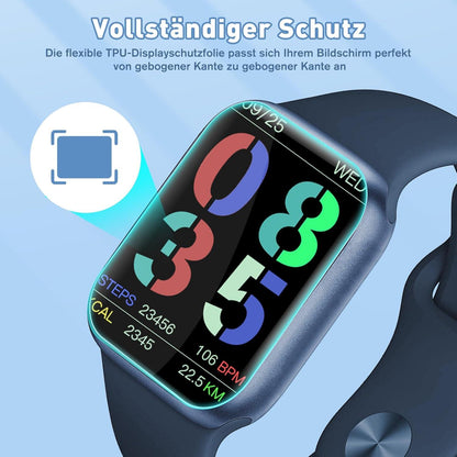 Displayschutz Apple Watch Series 9/8/7 41mm Schutzglas 4 Stück