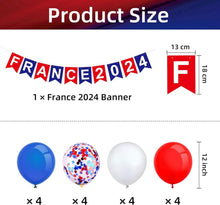 AFYHH 37 Stück Spiele 2024 Frankreich Dekorationen Banner
