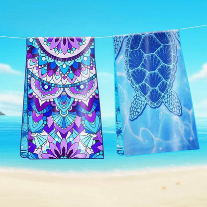 Microfiber Oversized Lightweight Beach Towel 180x80cm Set