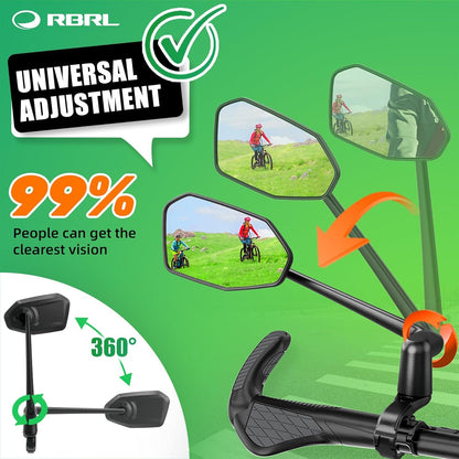 RBRL Fahrradspiegel ProVision-Echtglas 360° Drehbar