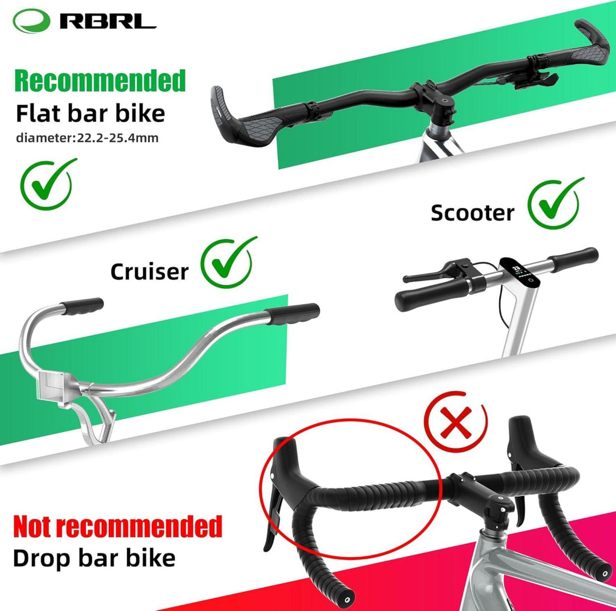 Fahrradspiegel ProVision Glas Aluminium 360° drehbar E-Bike Escooter