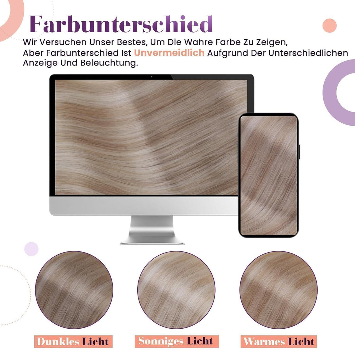 Echthaar Clip-Ins Blond Highlights 35cm