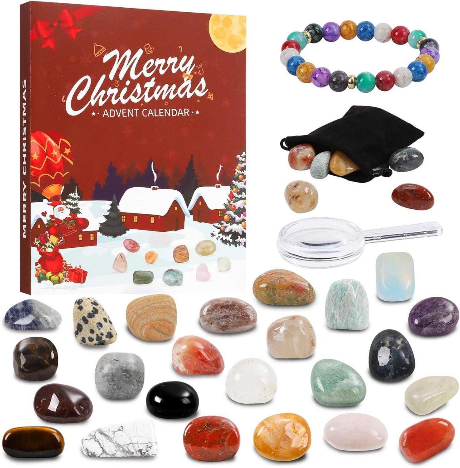 Adventskalender Kristalle 24 Tage Weihnachtskalender für Kinder