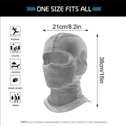 Sturmhaube Motorrad Sommer Atmungsaktiv Balaclava Schwarz