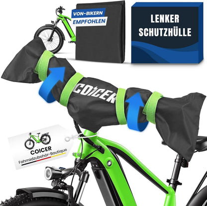 Fahrrad Lenkerschutzhülle Ebike wasserfest staubgeschützt Grün