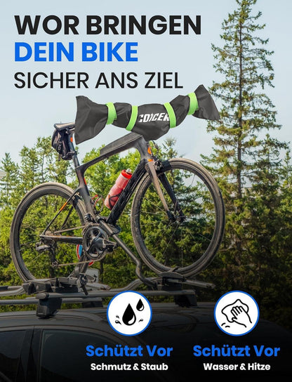 Lenkerschutzhülle für Ebike wasserfest grün Fahrradabdeckung