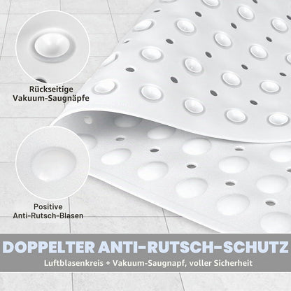 Rutschfeste Duschmatte Eckig 70x70 cm mit Saugnäpfen