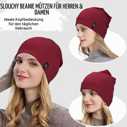 Leichte Baumwollmütze Rot für Damen und Herren