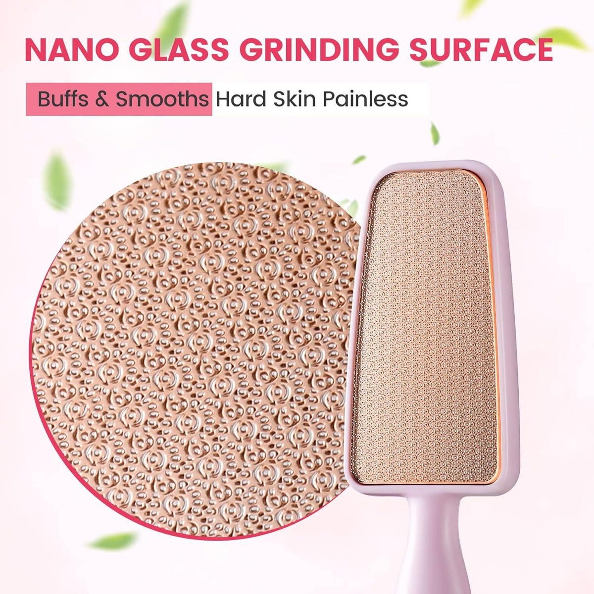 Nano-Glas Fußfeile & Hornhautentferner - Weiche Füße