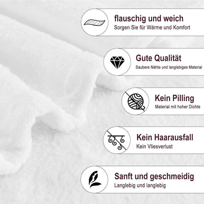 Kuscheldecke 40. Geburtstag Frau 200x150cm Flanell-Fleece