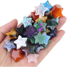 20 Stück Sternkristall Set Chakra Heilsteine Sterne