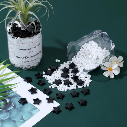 Sternkristall Set Obsidian Schmucksteine 20 Stück für Meditation & Deko