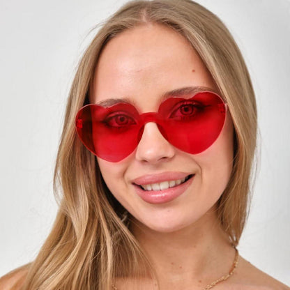 Herz Party Brille Herzförmige Brillen Fasching Foto Requisiten Rot 12 Stück