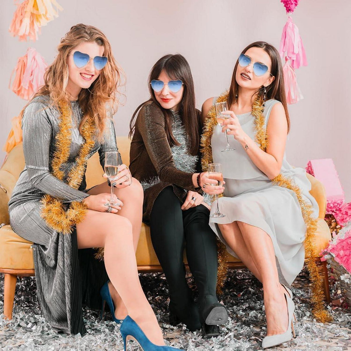 Herz Party Brille 2 Paar für Fasching & Geburtstage