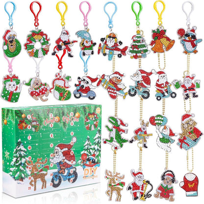 Adventskalender Weihnachten Diamond Painting Anhänger Kit Kinder 24