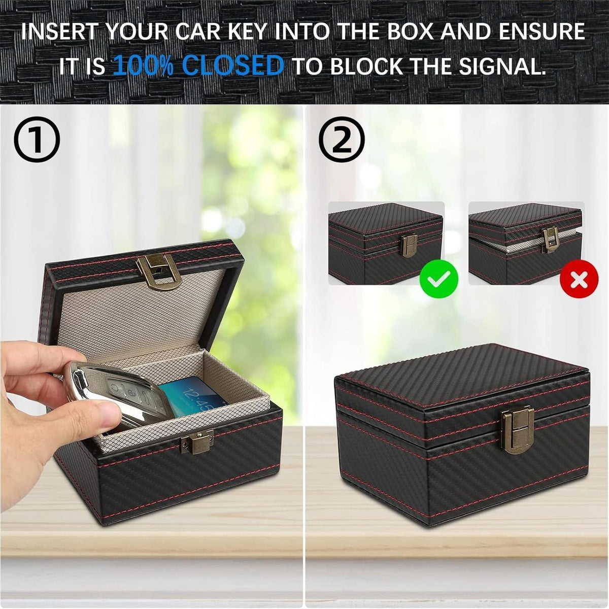 Keyless Go Autoschlüssel Box – Faraday Signal Blocker Safe
