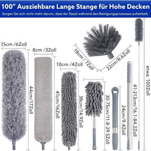 Teleskop Staubwedel Set 250cm, Mikrofaser & Chenille, Waschbar
