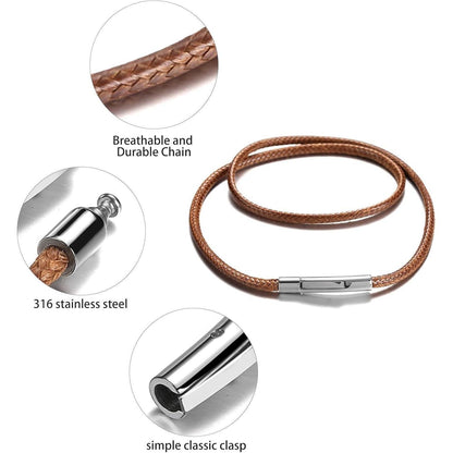 Herren Lederkette 2/3mm mit Verschluss Lederband