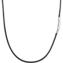 Lederkette Herren Damen Schwarz Braun 2/3mm 46-76cm