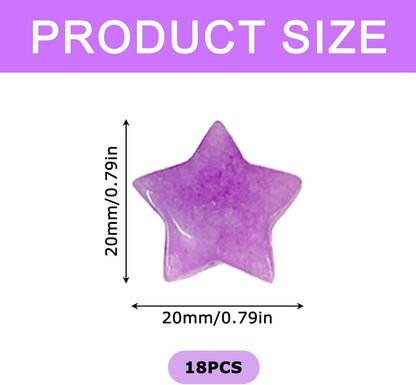 18 Stück Natürliche Edelsteine Set Kinder 2 cm Glückssteine