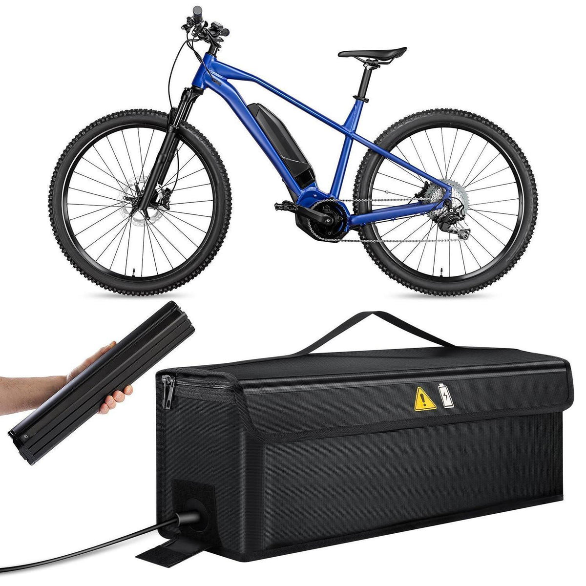 Ebike Akku Tasche Wasserdicht & Feuerfest – Schutzhülle für E-Bike Akku