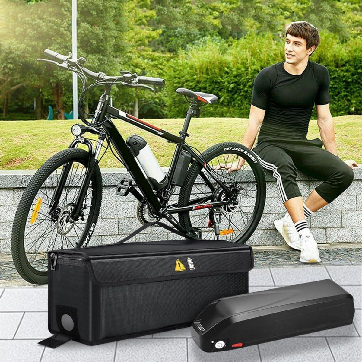 Ebike Akku Tasche Wasserdicht & Feuerfest – Schutzhülle für E-Bike Akku
