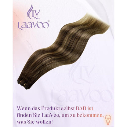 Braun Ombre Echthaar Tressen – Haarverlängerung 100g