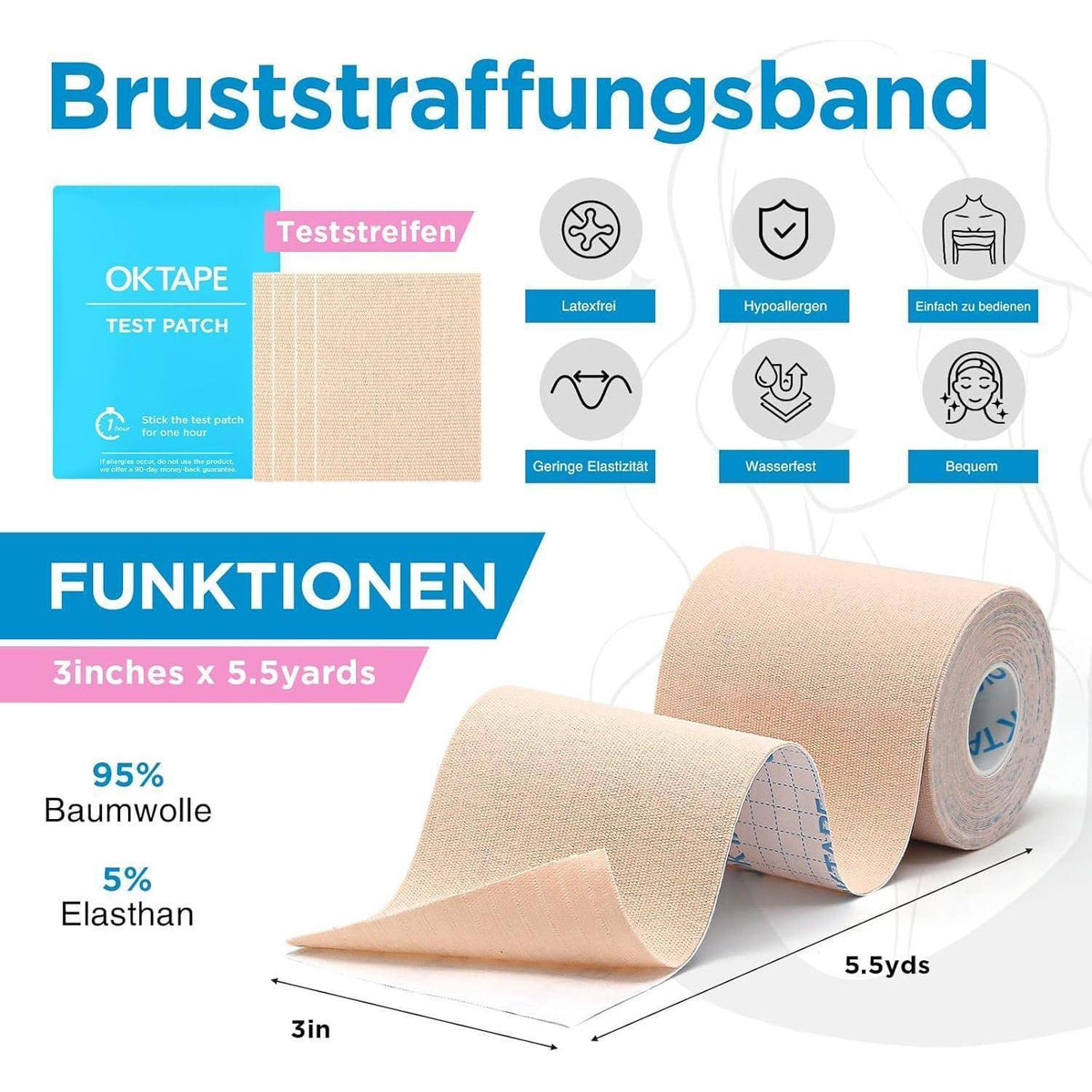 Klebe-BH Push Up – Trägerlos & Rückenfrei mit Brustwarzenabdeckungen