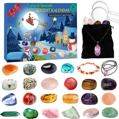 Adventskalender Kristalle Edelsteine 24 Tage Forscher Geschenk