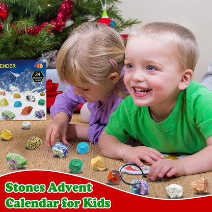 Adventskalender 2026 Kinder Edelsteine Kristalle Mädchen