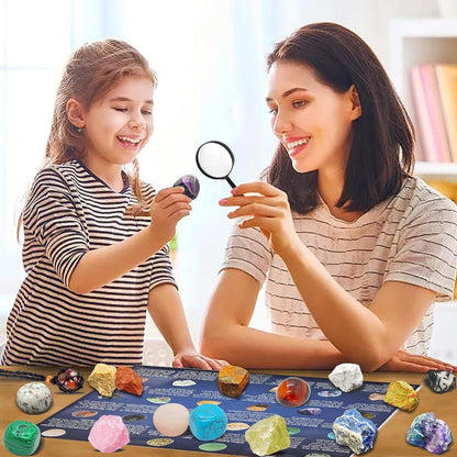 Adventskalender 2026 Kinder Edelsteine Kristalle Mädchen