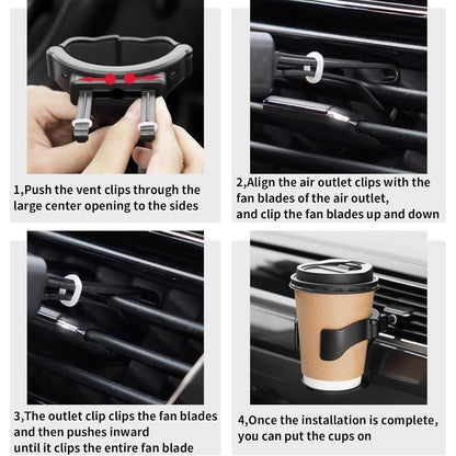 Verstellbarer Auto Getränkehalter 2er Set – Universell & Stabil