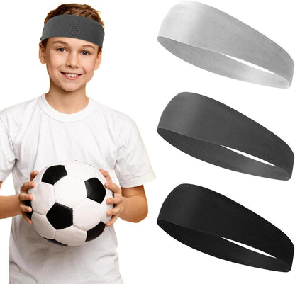 Sport Stirnband Set für Kinder & Herren - 3er Pack