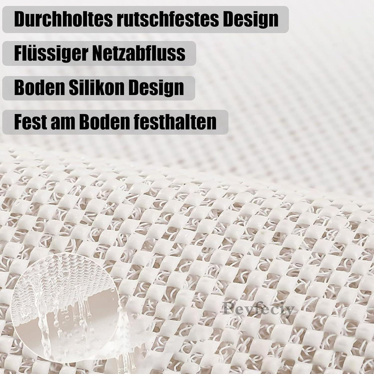 Rutschfeste Duschmatte 120x150 cm – Weich & Komfortabel