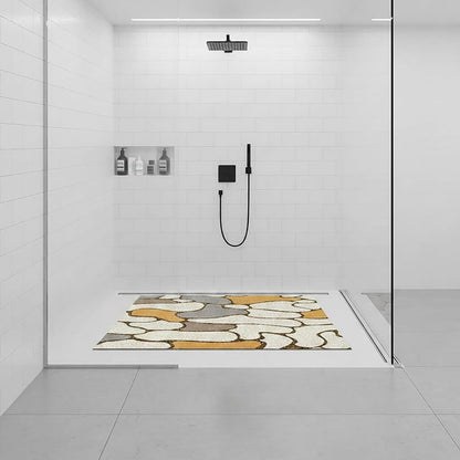 Rutschmatte Dusche 100x150 cm – Antirutsch, Weich & Ablaufloch