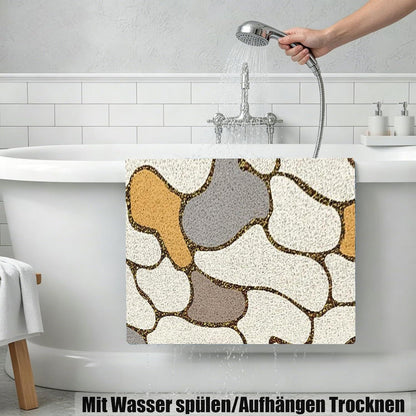 Rutschmatte Dusche 100x150 cm – Antirutsch, Weich & Ablaufloch