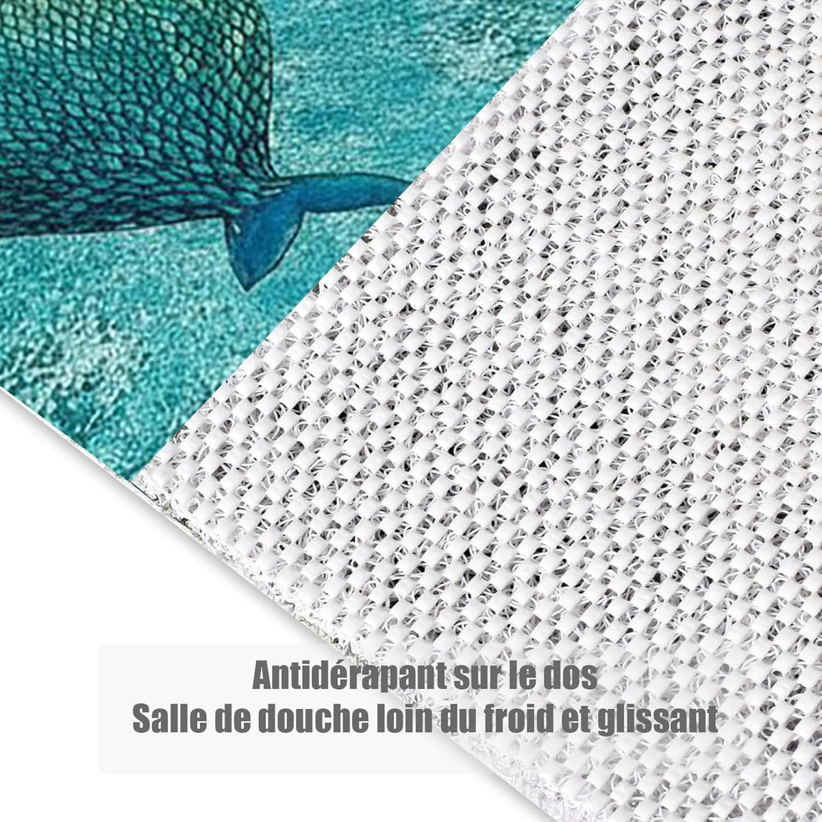 Rutschfeste Duschmatte 100x150 cm – Weich, Komfortabel & Zuschneidbar
