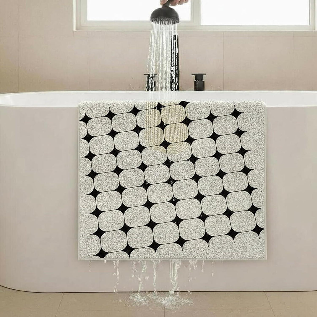 Rutschfeste Duschmatte 120x150 cm – Weich, Komfortabel & Zuschneidbar