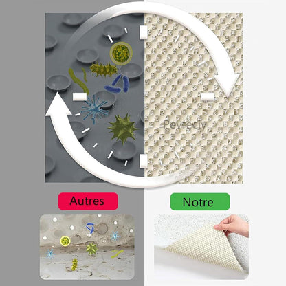 Rutschfeste Duschmatte 90x120 cm – Weich, Komfortabel & Zuschneidbar