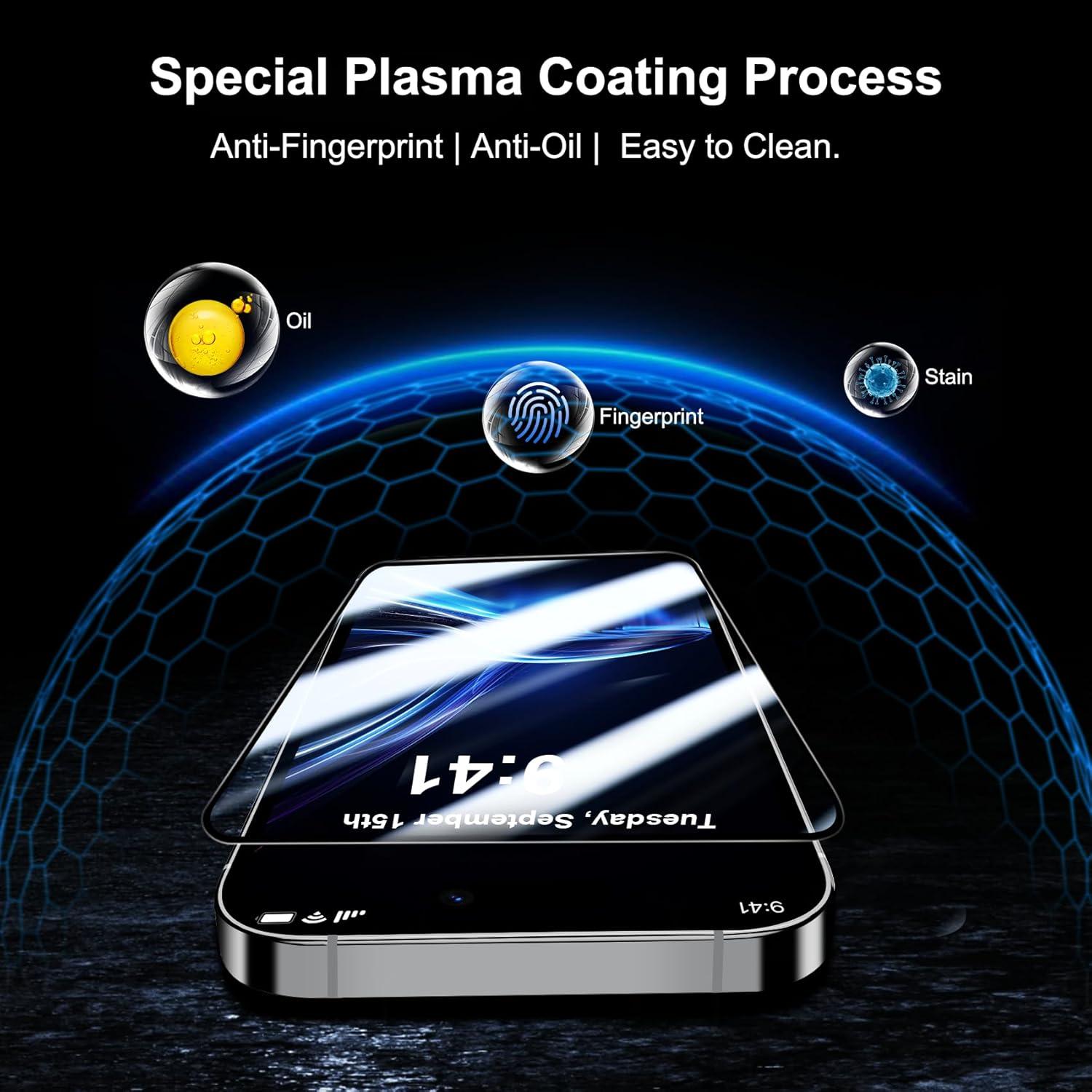 iPhone 16 Pro Max Kamera Panzerglas Schutzfolie 9H+ Anti-Kratzer [3+3