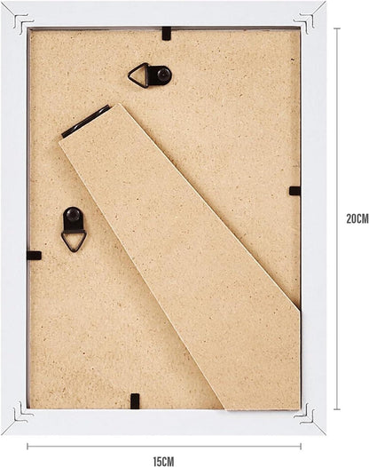 Spotjoy Bilderrahmen 15x20cm Weiß 2er-Set mit Passepartouts