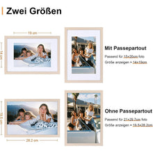 Spotjoy Bilderrahmen A4 Holzrahmen Fotorahmen 3er-Set
