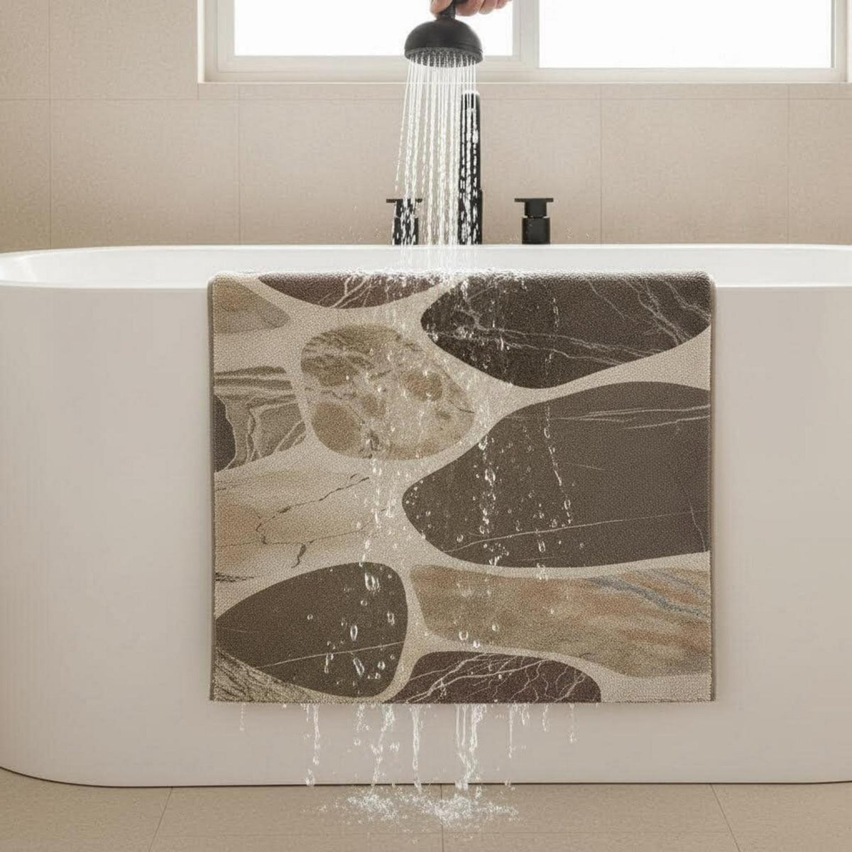 Rutschfeste Duschmatte 100x150 cm – Modern & Komfortabel