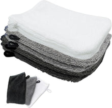 YYTECH Waschhandschuhe 6er Set 100% Baumwolle Frottee 16x21cm weiche